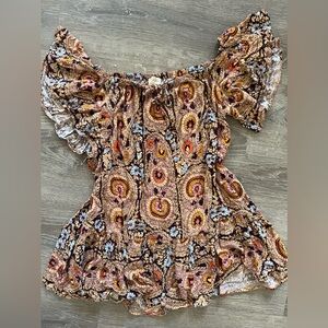 CYNTHIA ROWLEY flutter sleeve dress - size M